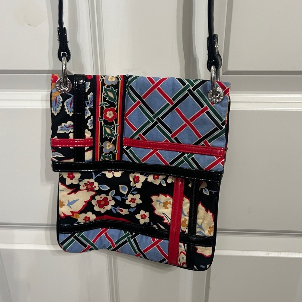 GUC Vera Bradley Foldover Crossbody  Multicolor Patterned Women's Bag retired